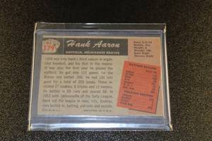 lot 223 image: 1955 Bowman Hank Aaron #179 See description