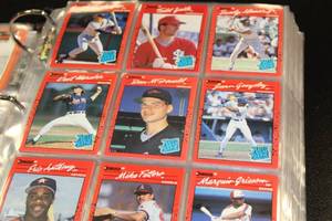 lot 271 image: 1990 Donruss Baseball Complete Set In BinderPages