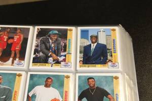 lot 273 image: 1991 Upper Deck Basketball Complete Set In BinderPages