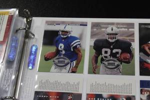 lot 288 image: 1996 Donruss Football Complete Set In BinderPages  240 Card Set