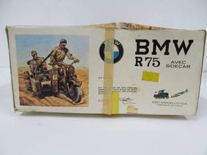 Larger Vintage Model Power BMW R75 Military Motorcycle wSidecar