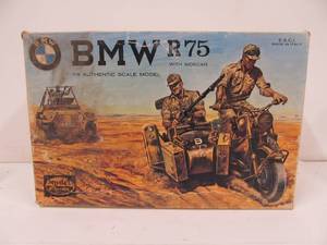 Larger Vintage Model Power BMW R75 Military Motorcycle wSidecar