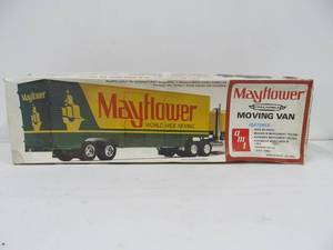 Larger Vintage AMT Mayflower Moving Van Semi Trailer