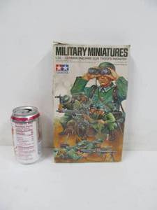Vintage Tamiya Military Miniatures - German Machine Gun Troops Infantry