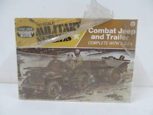 Life-Like Hobby Kits Military Series - Combat Jeep and Trailer