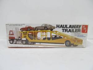Large Vintage AMT Haulaway Trailer Car Carrier Auto Transporter