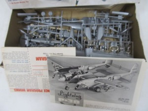 Vintage Monogram P-38 Lockheed Lightning