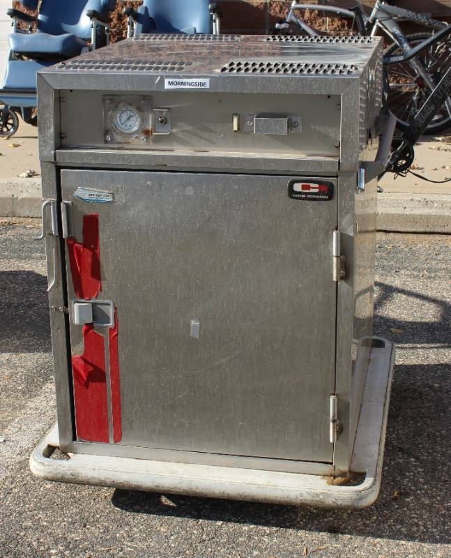 Carter Hoffmann Heated Mobile Cabinet Insulated Universal Slide 12 Pan Cap