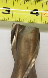 Double End 1 Square End Mill 1 Inch Shank, 6 Inch Long