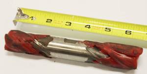 Double End 1 Square End Mill 1 Inch Shank, 7 Long