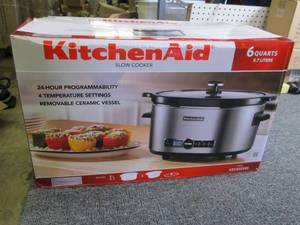 kitchenaid 6 quart slow cooker open...