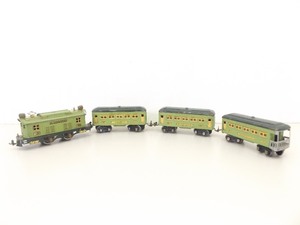 Prewar Lionel #253 Electric, #607 Pullman, #607 Pullman, and #608 Observation Set