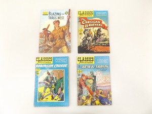 Lot of Four 1940s Classics Illustrated Comic Books