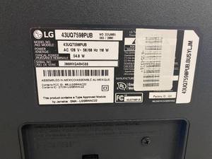 43UQ7590PUB LG - 43 Class UQ75 Series LED 4K UHD Smart webOS TV