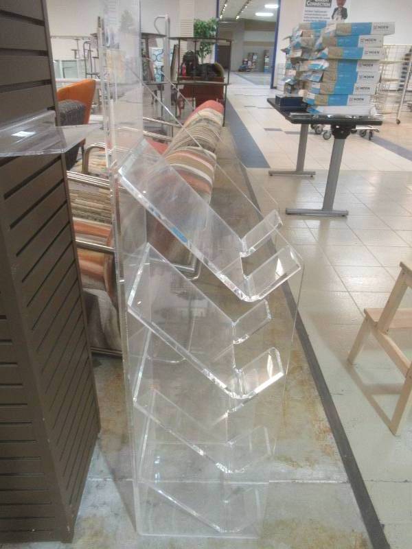4-Shelf Acrylic MagazineFlyer Rack.