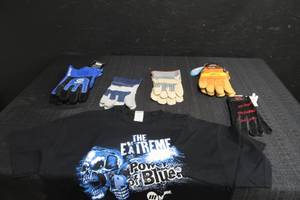 TSHIRT AND GLOVES LOT PART 13