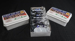 BRAND NEW FIRST AID KITS AND SAFETY GLASSES