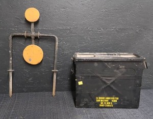AMMO BOX AND TARGET PRACTICE STAKE