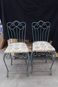 TWO OUTDOOR PATIO CHAIRS