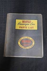 MOPAR PASSENGER CAR PARTS BOOK