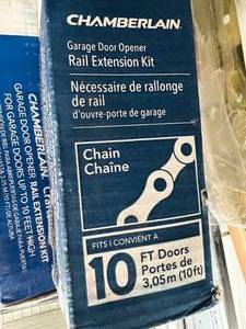 lot 19 image: 4 CHAMBERLIN GARAGE DOOR OPENER RAILS