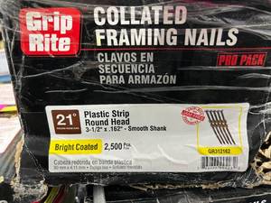 lot 61 image: GRIP RITE FRAMING NAILS