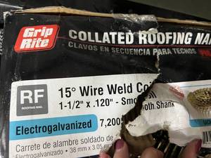 lot 63 image: GRIP RITE ROOFING NAILS
