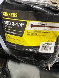lot 64 image: GRIP RITE SINKER NAILS