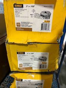 lot 65 image: 3 CASES DEWALT FRAMING NAILS
