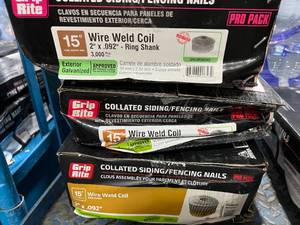 lot 68 image: GRIP RITE SIDINGFENCING NAILS