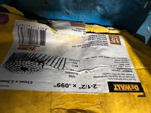 lot 71 image: 2 CASES DEWALT 2 12 COILED NAILS