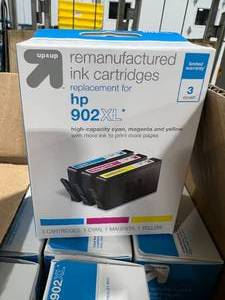 lot 75 image: UP&UP BRAND 902XL INK CARTRIDGES