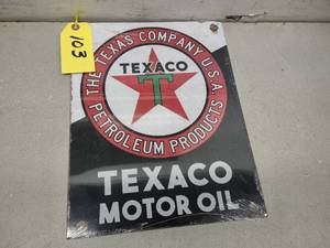 Texaco Sign, 12.5x16...