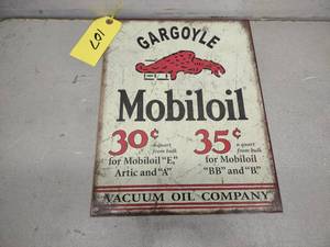 Mobiloil Gargoyle Sign, 12.5x16...