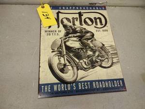 Norton Sign, 12.5x16...