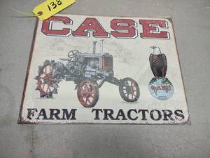 Case Tractor Sign, 16x12.5...