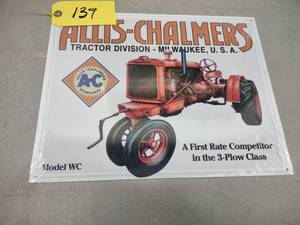 Allis-Chalmers Sign, 16x12.5...