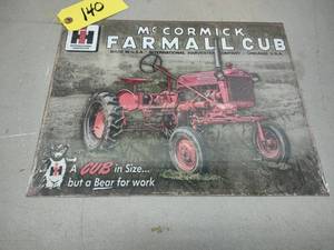 Farmall Cub Sign, 16x12.5...