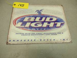 Bud Light Sign, 16x12.5...