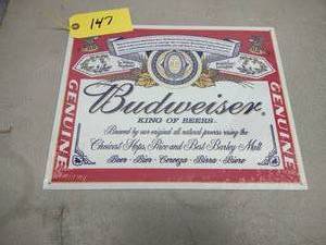 Budweiser Sign, 16x12.5...