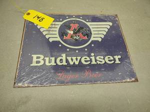 Budweiser Sign, 16x12.5...