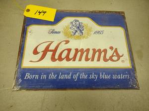 Hamms Sign, 16x12.5...