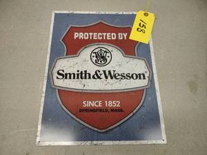 Smith & Wesson Sign, 12.5x16...