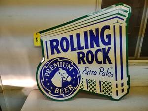 Rolling Rock Sign, 35x35...