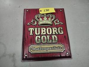 Toborg Gold Sign, 13x16...