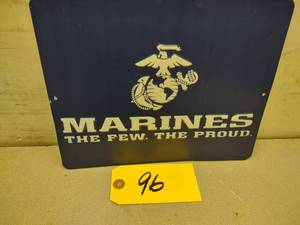 Marines Sign, 11x9...