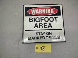 Bigfoot Sign, 13x12.5...