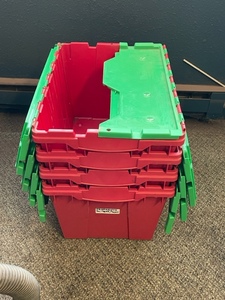 4 Totes with Interlocking Lids
