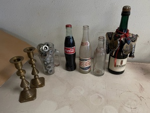 Vintage Items Includes a Fargo Bottling Works Bottle