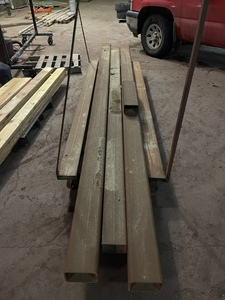 Steel Tubing and Wheeled Rack